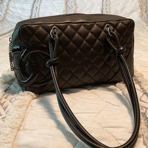 Chanel Cambon Bowler Bag, dark brown